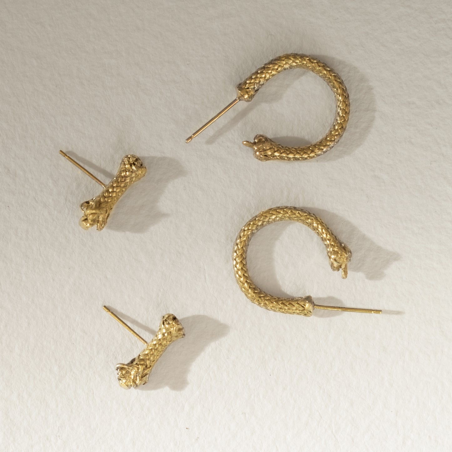 Sterling Silver Rope S Earring: Handmade Nautical Jewel
