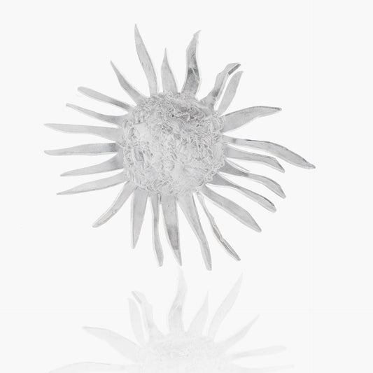 One of a kind sterling silver brooch