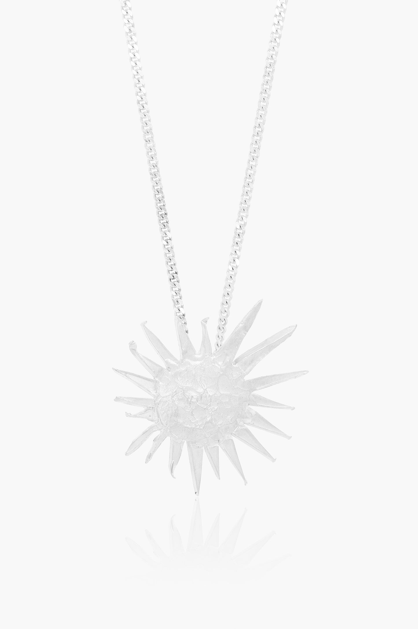 Sterling silver sun one of a kind pendant by Angela Lago