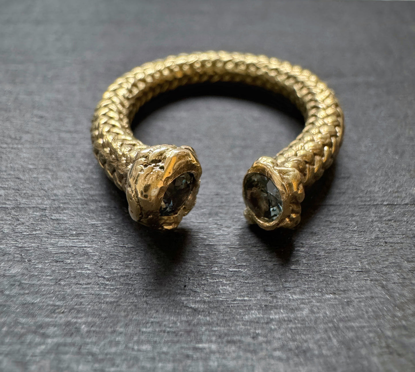 Solid gold nautical ring